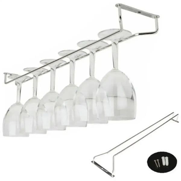 Red Wine Glass Goblets Hanger Rack Upside Down Stemware Home Bar Pub Holder Stainless Steel Shelf Organizer 251202