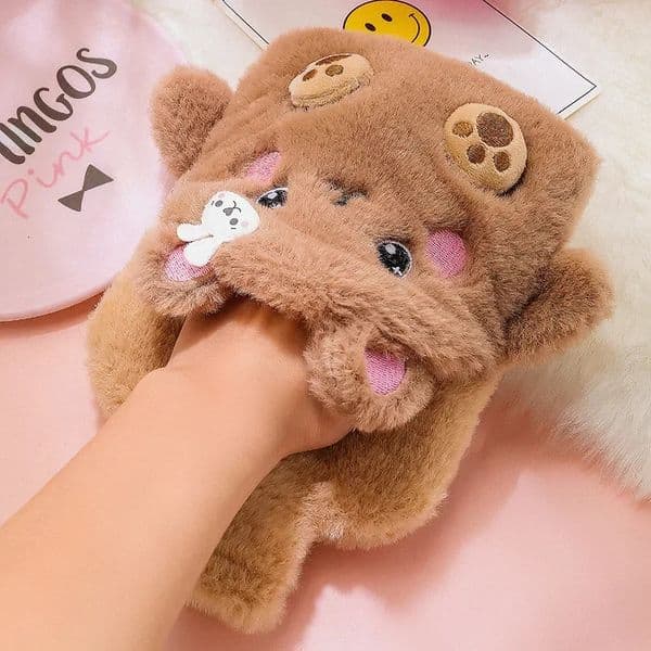 350ML Cartoon Water Bottles Lovely Hand Po Warm Water Bottle Portable Hand Warmer Girls Pocket Hand Feet Water Bag 251204