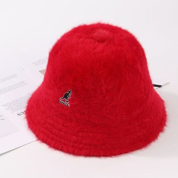 Red new mink fur fisherman hat for winter warmth sun hat 2025 Furgora Casual Hats women winter hat fur bucket hat L260523