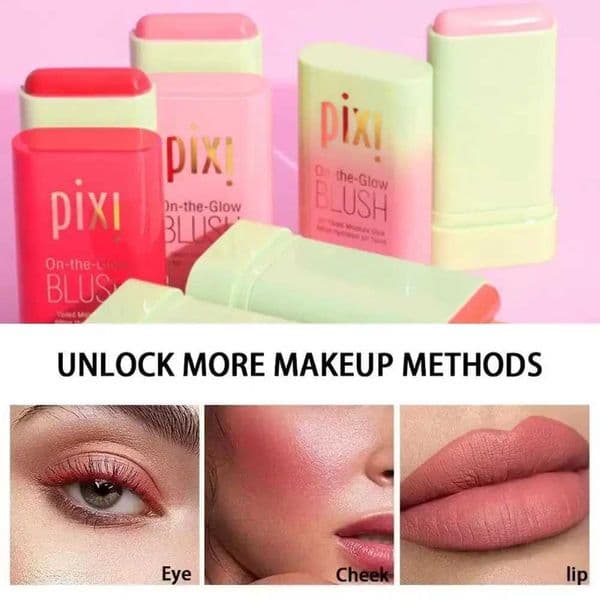 Blush Stick Natural Nude Cream Blush for Cheeks Lips Buildable Solid Blush Formula with Velvet Finish Easy-Blend Makeup StickXJ251206