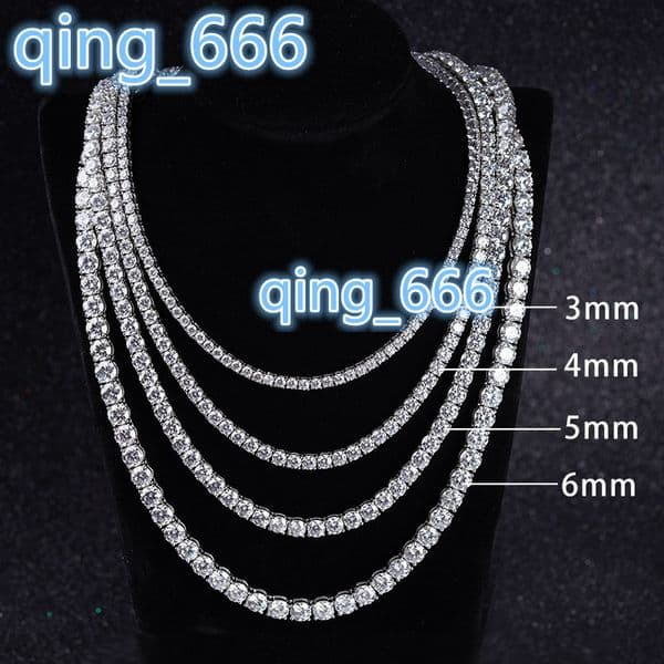 2026 Starsgem Custom 925 Sterling Silver Vvs Diamond Men Women Tennis Moissanite Necklace