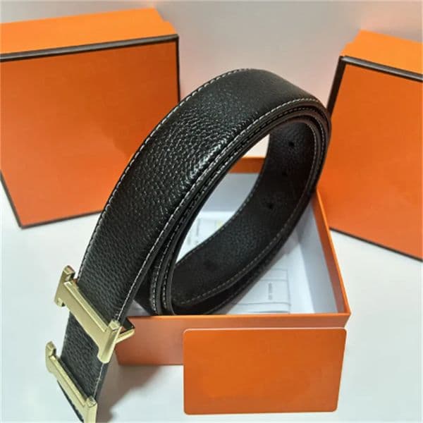 Designer belt cintura genuine leather width 38mm mens womens gold silver buckle belts waistband cinturas for women ceinture femme HHM
