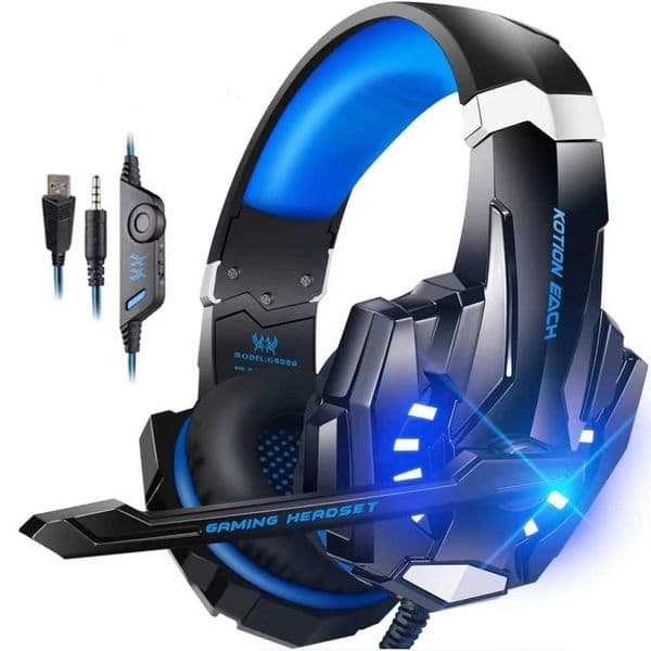 Gaming Headset Stereo Deep Bass Headphone with Microphone LED Light for /PC/Laptop/Phone Gamer M251208 Y260525