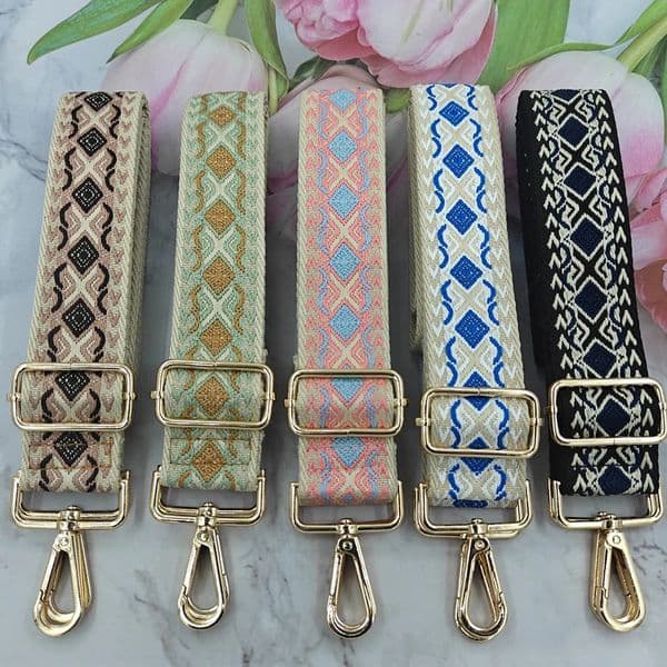 Retro diamond shoulder strap fashionable and adjustable crossbody bag replaceable luggage accessories 251205