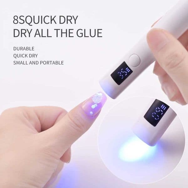 1Pcs Portable Rechargeable UV Nail Lamp Dryer Machine USB Quick Drying UV LED Profession Nail Curing Light for Gel Nail Polish M251208
