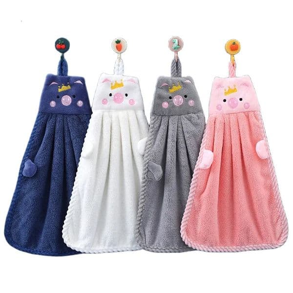 Baby Kids Children Hand Towel Cute Cartoon Water Absorbent Dry Towel Kitchen Bathroom Washroom Household Wipe Clean Hands Towel 251202BJ