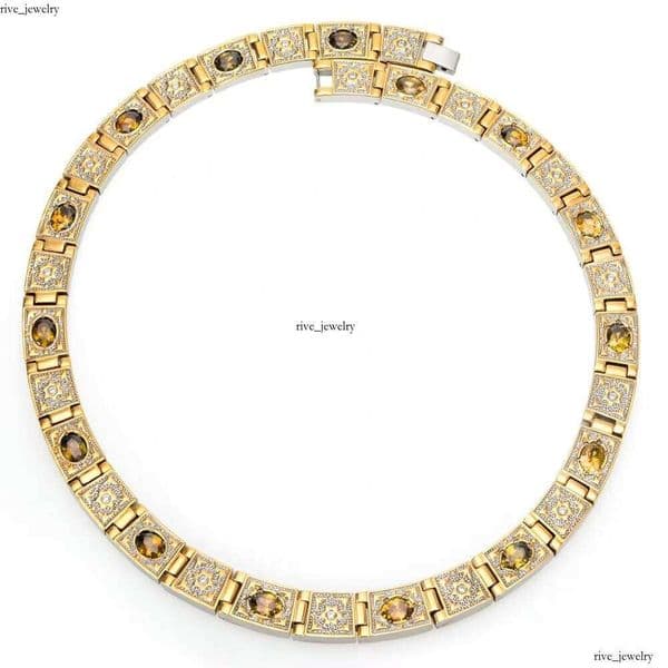 VVS Moissanite Wollet Fashion Jewelry Wholesale Gold-Plated Four-in-One Health Energy Bio-Magnetic Titanium Necklace with Crystal