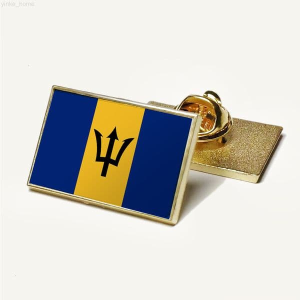 Barbados Flag Brooch Metal Badge Flag National Flag Laple Pins