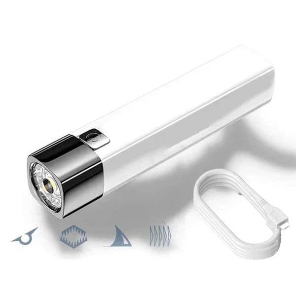 Mini Outdoor Lighting Power Bank Flashlight 3 Modes Portable 2 IN 1 Ultra Bright G3 Tactical LED Flashlight With USB Charging CaT251208