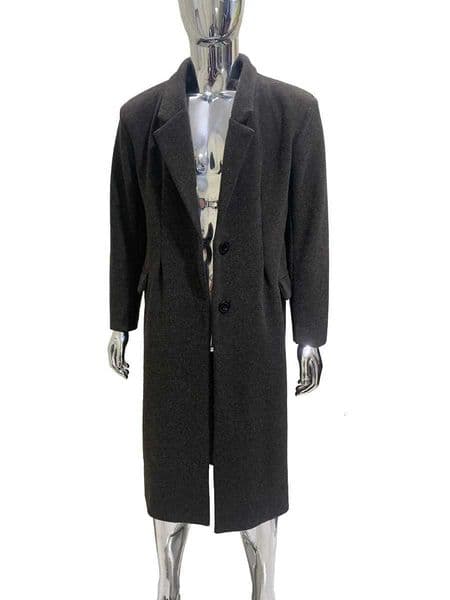 Autumn Winter Long Thick Warm Soft Fitted Woolen Coat Men Single Breasted Elegant Chic Wool Blends Overcoat Fashion 2025 M251208