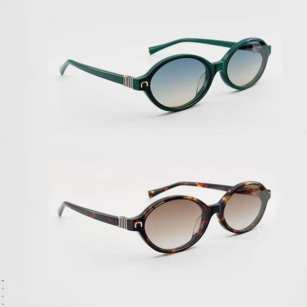 Designer sunglasses SMU women oval-shaped frame electroplated luxury glasses 71KS fashionable outdoor travel UV protection men sunglasses