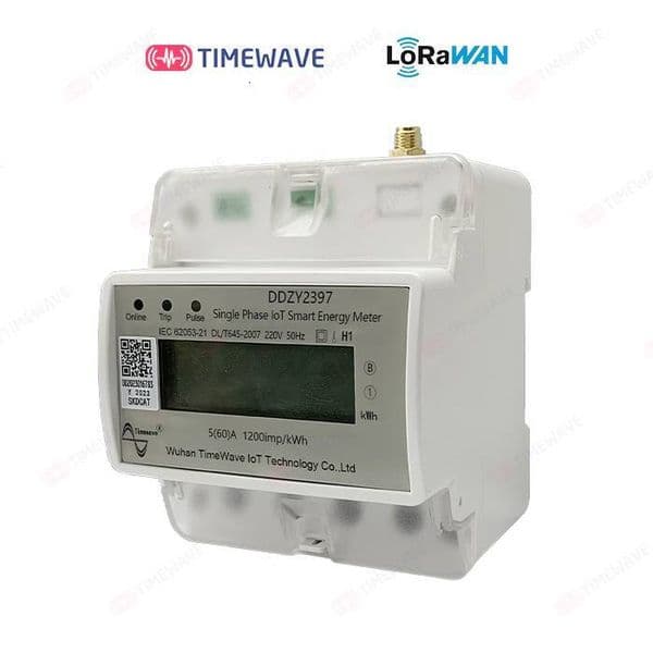 Lorawan Guide Rail 2.5p Single Phase Smart Electric Energy with Prepaid Remote on-off Control Eli864/Us915/Cn470/EU433 - and Meter for Electricity