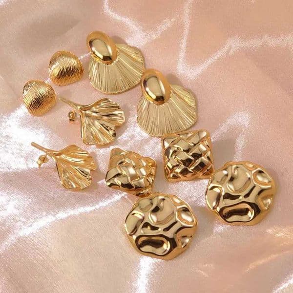 Htpwe Stainless Steel Butterfly Various Styles Women 18k Gold Plated Couple Holiday Gift Earrings Party Jewelry K251209 H260129