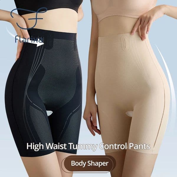 Flarixa Shapewear for Women High Waist Tummy Control Pants 5D Liquid Boxer Shorts Postpartum Belly Slimming Panties Body Shaper 251209