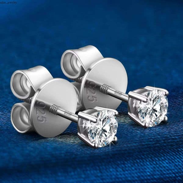 3-Day Delivery US Stock 3mm-10mm 18k Gold Plated 925 Sterling Silver VVS VVS Moissanite Women's Moissanite Earrings Men