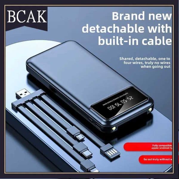 BCAK power bank 20000mAh self-contai cable fast charging mini mobile phone gift mobile power ply for Iphone H251209