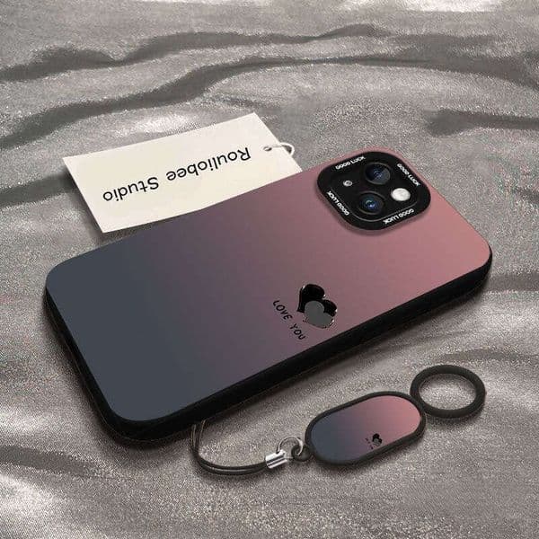 Gradient Case Heart 16 Pro Max New Phone Iphone 15 Plus/13 Mini 14/12 Protective Cover
