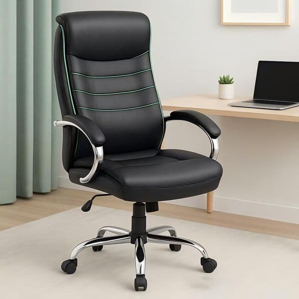 High Back Skin Friendly Cotton Fabric Material Office Chair