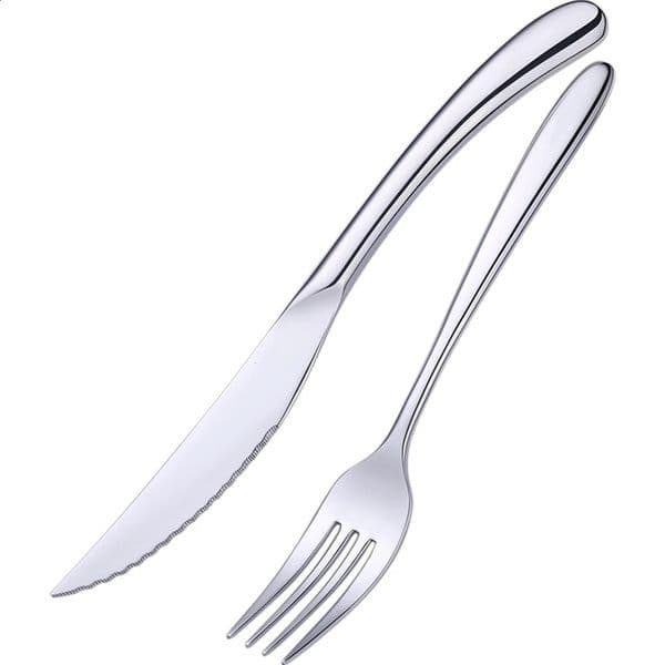 Classical 316 Stainless Steel LFGB Certificated Steak Fork Knife Ladle Set Cutlery Wedding Tableware Dinner Accessories 251202