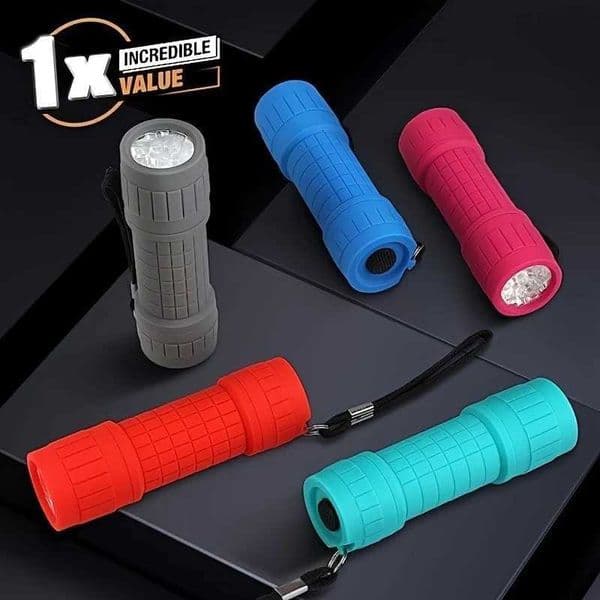 Mini Portable Flashlight Nine XPE Lamp Beads Strong Lighting Using 3 NO7 Batteries Fixed Focus Pocket Outdoor Emergency Torch Z251210