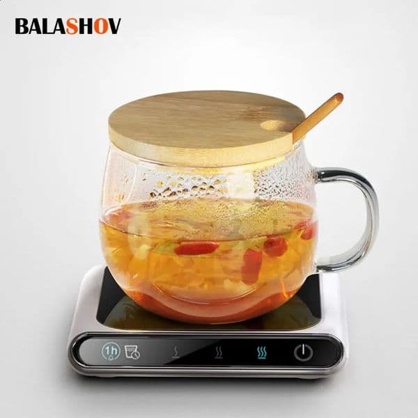 USB Potable Coffee Mug Cup Warmer for Office Desk Use Home Office Smart Electric Beverage Warmer with 3 Temperature Settings 251204