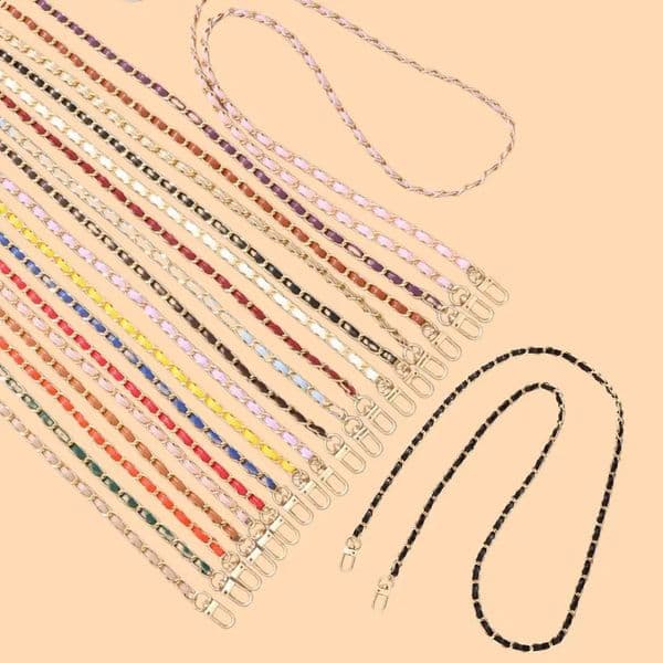 PU LeatherMetal Chain Bag Strap Fashion Lady Accessories For Handbags Shoulder Women Phone 251201