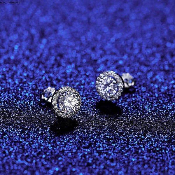 CZCITY Beautiful 925 Silver Siliconite Gra VVS VVS Moissanite Fashion Fancy Jewelry for Girls S925 Earrings