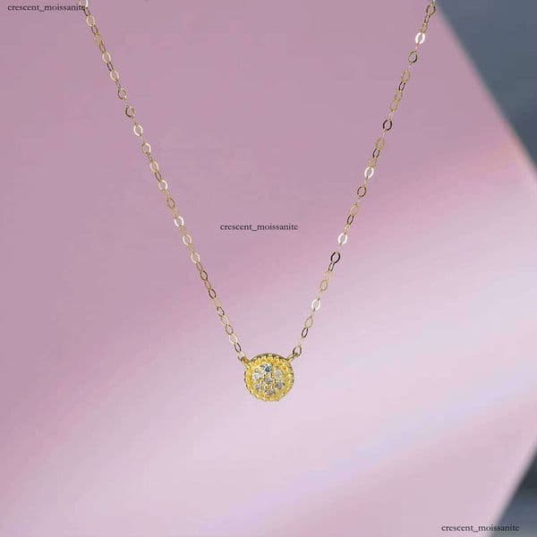 Small Pendant Dubai Women's Charm Simple Jewelry Luxurious Style Banquet Preferred Gold Necklace
