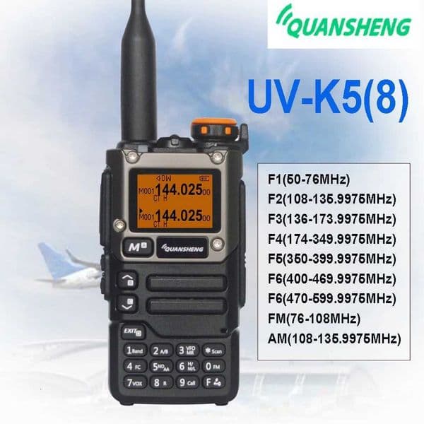 Quansheng UV K58 K6 Walkie Talkie Portable Am Fm Two Way Radio Commutator Station Amateur Ham Wireless Set Long Range Receiver M251210