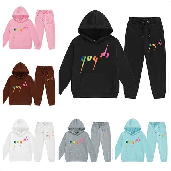 Letter Kids Designer Clothes Kids Hoodie Set Boys Tracksuit Outdoor Casual Kids Clothes Long Sleeves Printed Hoodies Fashion Top And Pants