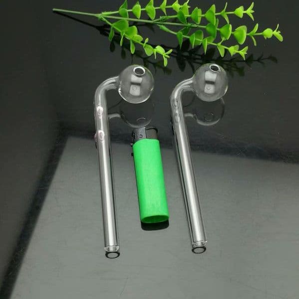 Glass Smoking pipes hookah Oil Burner Pipes Smokings Colorful double pivot glass long curved pot