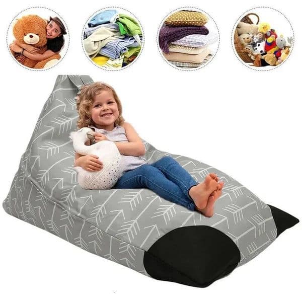 New Bean For Child Stuffed Animal Toys Large Capacity Storage Bag Portable Clothes Cushion Organizer