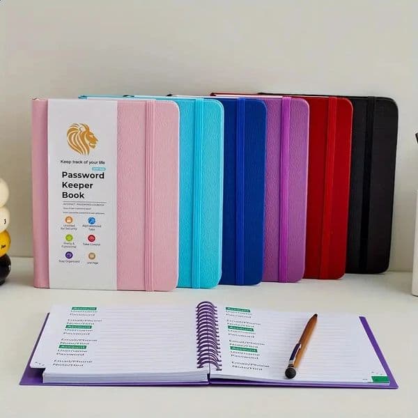Password Book With Alphabetical Tabs Internet Address Keeper Logbook For Organization Notebook Diary Pads 251129BANJIA