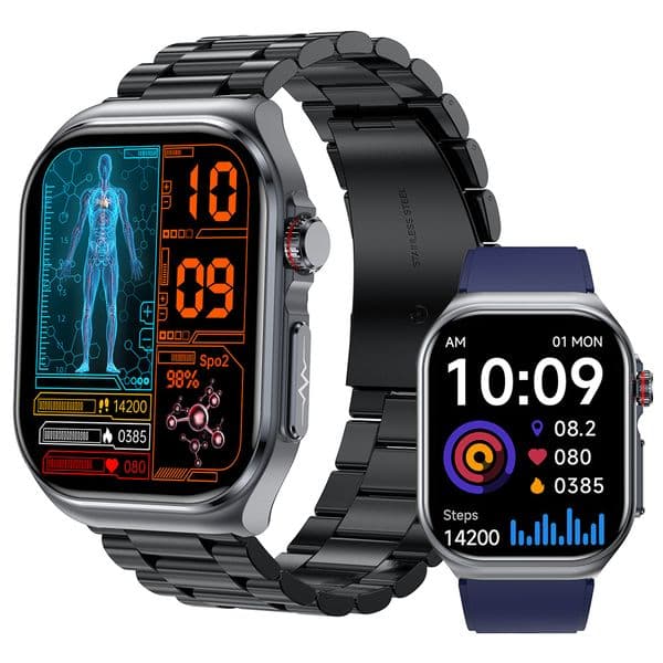 New ET585 smartwatch ECG Bluetooth call body fat blood pressure blood sugar heart rate blood pressure healthy multi-exercise