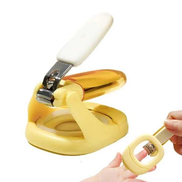 Baby Light Up Nail Clippers With Magnifier Splashproof Nail Trim Baby Fingernail Styling Tools Portable Babies Nail Scissors X251211