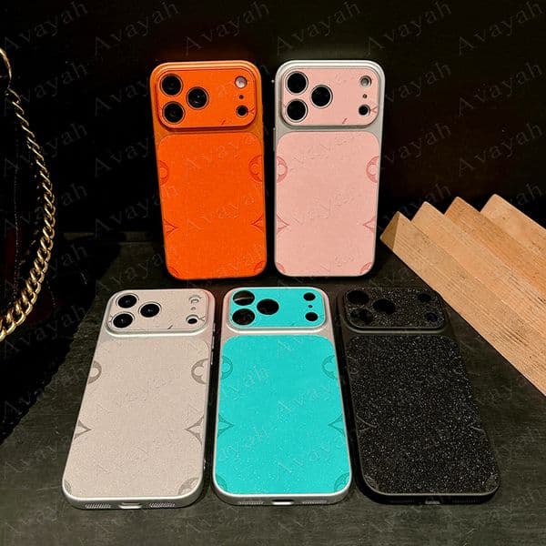Designer Bling Glitter Leather Phone Case for iPhone 17 Air 16 Pro Max 15 Plus 14 13 13pro Emboss Flower Luxury Shell Anti-knock Bumper Coque Cover iPhone17 16pro 15pro