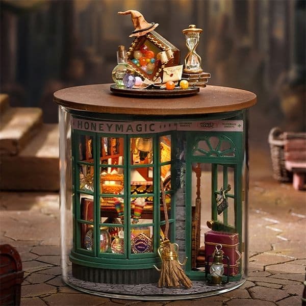 Mini DIY Kit For Doll House Making And Assembling Room Models Toys Home Bedroom Decorations With Furniture Wooden Crafts w251209