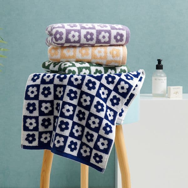 New Pure Cotton Flower Towel Soft Cotton Towel Household Flower Cartoon 34*74CM Towel
