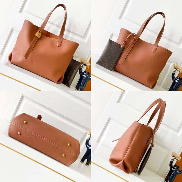 Womens cabas Designer tote bag large Luxurys handbag mens Leather Lock Clutch Shoulder Bag Crossbody weekend pochette travel Top handle beach shop Bags with purse