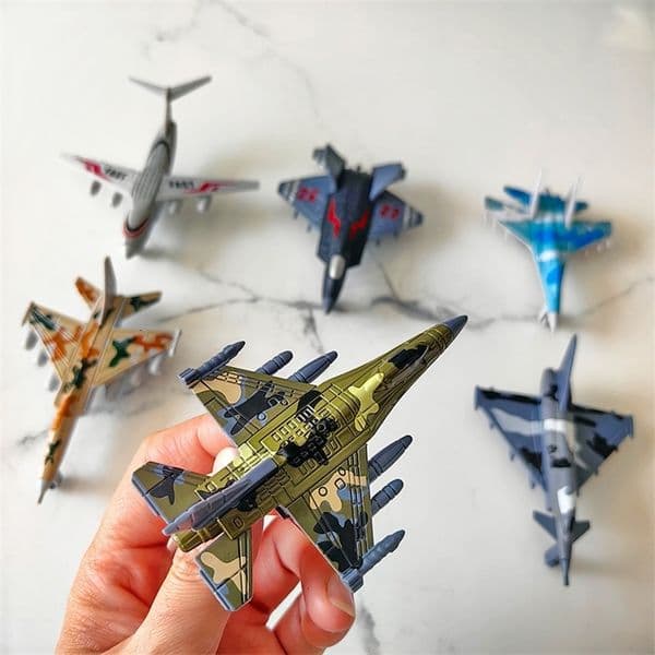 6pcs fighter plane combination toy children can home display collection decoration children 251125