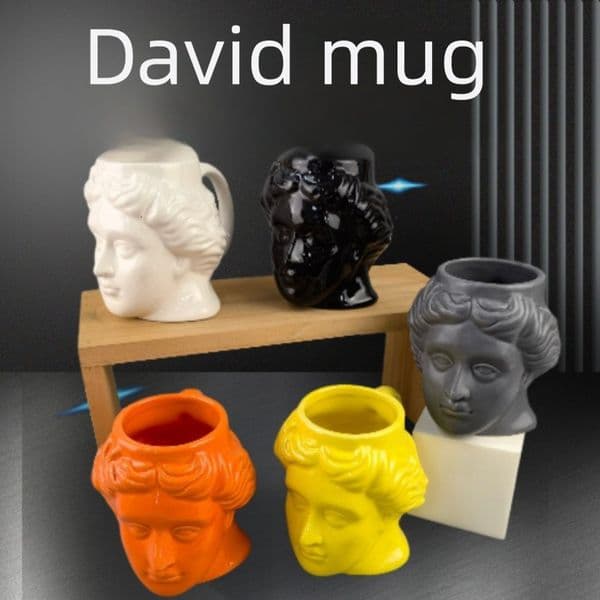 Spanish Goddess Cup Apollo David Ceramic Mug Nordic Roman Sculpture Cup Coffee Cup Shaped Mug