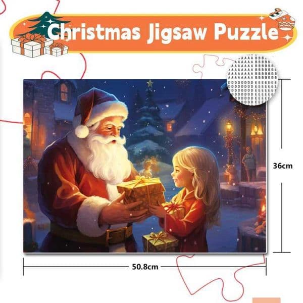 500PCS Christmas puzzle Santa Claus delivering gifts classic Halloween puzzle for adults Halloween gift for kids and adults X251211
