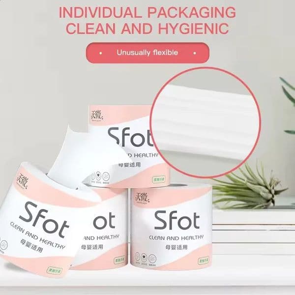 1-12 Rolls of Household Paper Towels on Behalf of the Roll Paper Five Layers of Thickened Core Roll Toilet Paper Toilet Paper 251202