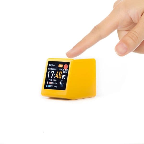 Smart Touch Weather Station WiFi Desk Digital Analog Alarm Clock Small Album Po Frame Multifunction Cool Gadget Gift 260107