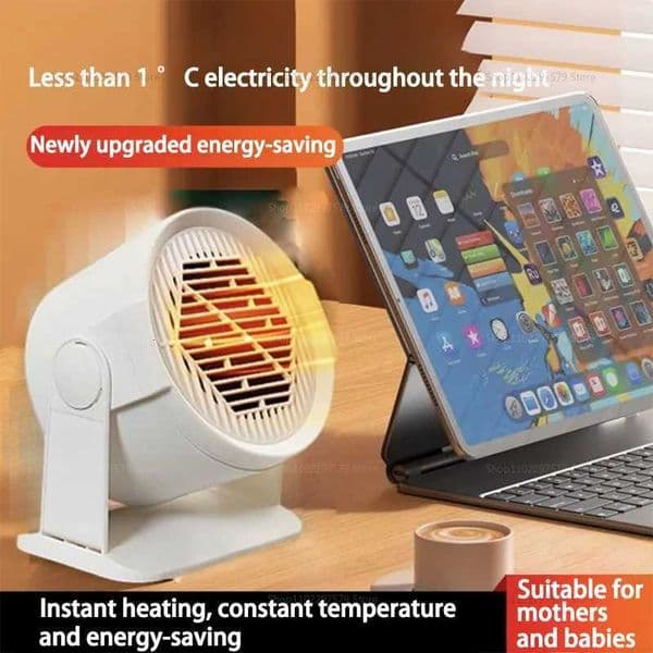 Portable Small Electric Heater Warm Air Blower Foot Warmer Household Energy Saving Instant Heating Indoor Office Use Z251212
