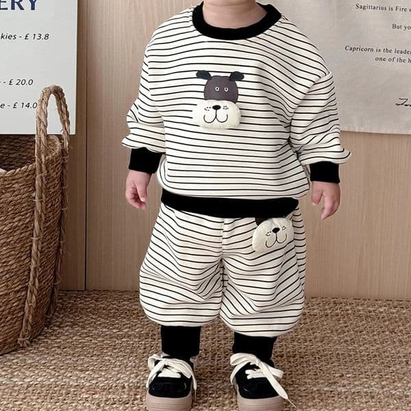 Baby Clothing Spring/Autumn Arrival Split Set Fashionable Boys Hoodie for Infants and Toddlers Thin Flannel Winterwear 251211
