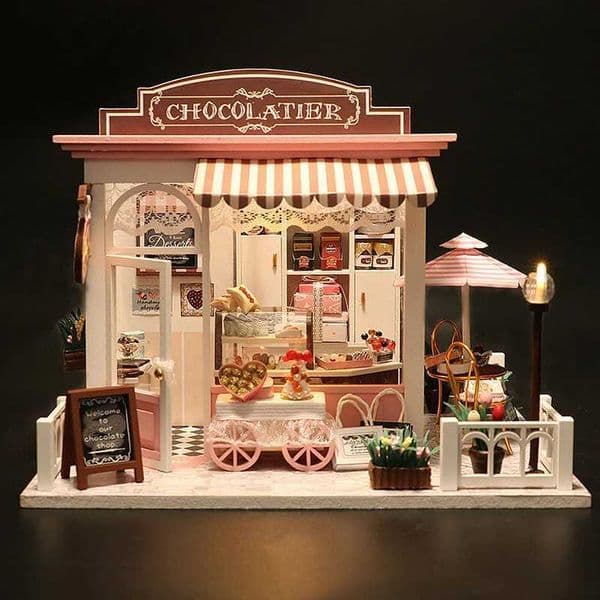 DIY Miniature Whimsy Dollhouse Kit 3D Puzzle Furniture Assembly Model Doll House Educational Wooden Toys For Children Gifts X251211