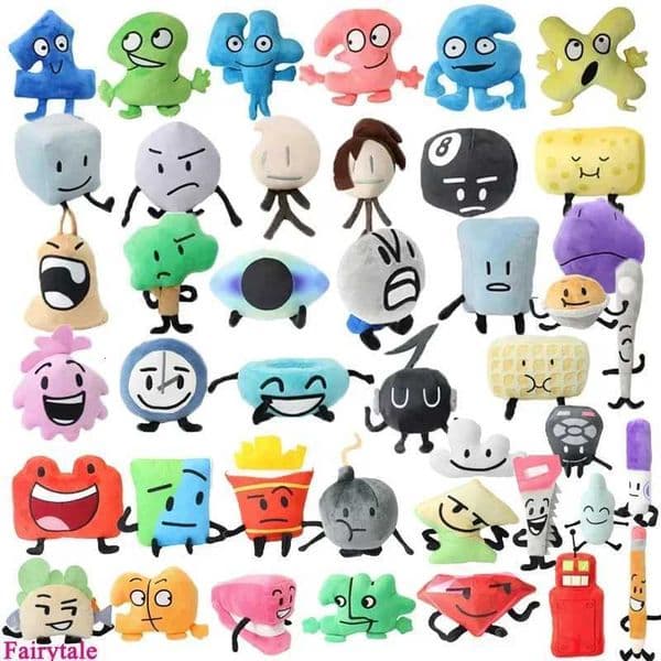 2026 New New Battle For Dream Island BFDI Plush Toy Caroon Doll Soft Stuffed Figure Marker Pen Fries Bottle Nail Pie Boy Girls Birthday Gifts Y251212 Toys