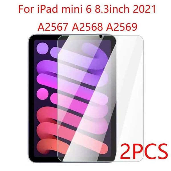 2PCS For A pple iPad Mini 6 83 inch 2021 Tempered Sn Protector For iPad Mini A2567 A2568 A2569 Protective Film Guard H251212