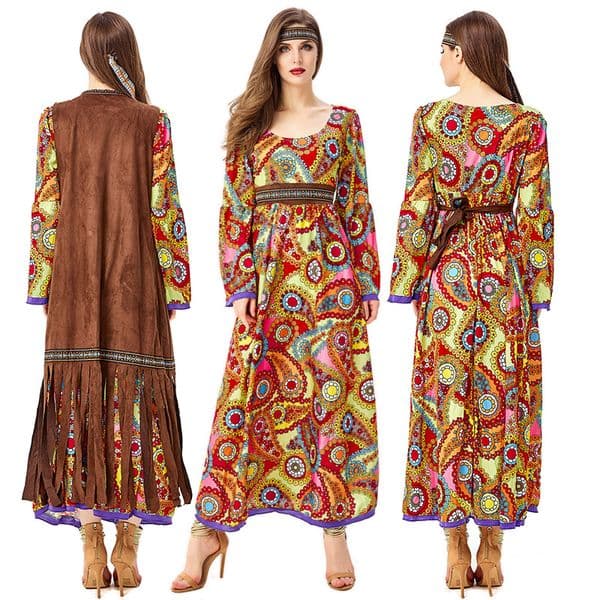 Halloween Party Hippie Women 60s 70s Disco Outfits YTHC-023